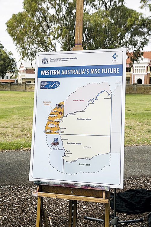Photo of map defining four WA regions to be pre-assessed under MSC assessment guidelines