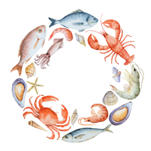 Seafood graphic