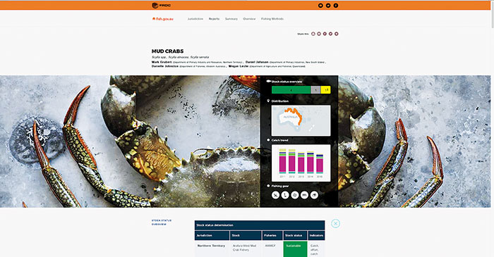 Screenshot of new fish.gov.au website