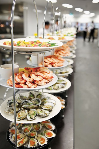 Photo of seafood at the awards night