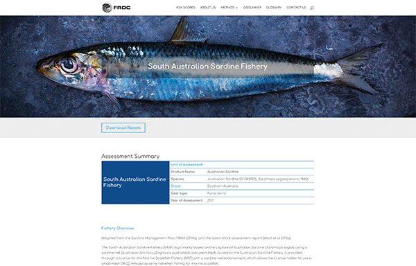 Screenshot of Which Fish website