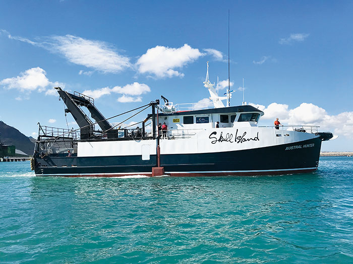 Photo of boat the Austral Hunter, Austral Fisheries’ new prawn trawler