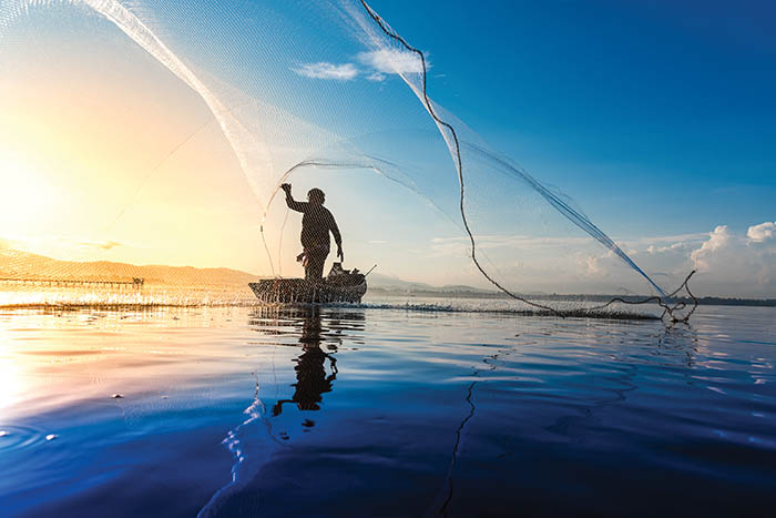 Photo of person fishing