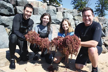 Photo of the seaweed team