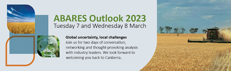 ABARES Outlook 2023 banner