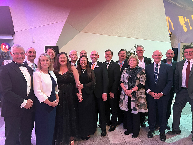 Photo of the ARLP graduates and FRDC executives who took part in the program’s 30th anniversary gala celebrations held at the National Museum of Australia in Canberra. 