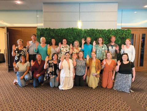Photo of members of Women in seafood Australasia