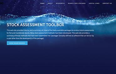 A screen capture of the Stock Assessment Toolbox homepage
