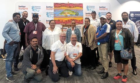 Group photo of Indigenous and First Nations bursary recipients from the Torres Strait