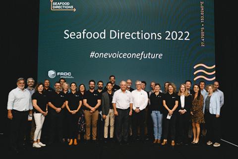 FRDC cohort at the Seafood Directions 2022 conference 